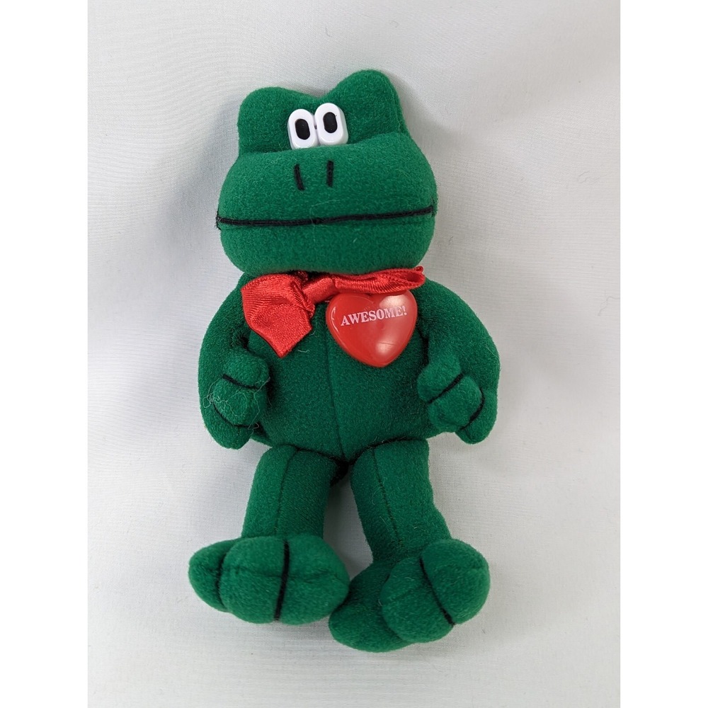 Green Frog Plush 5 Inch Awesome Fun World‎ Stuffed Animal Toy